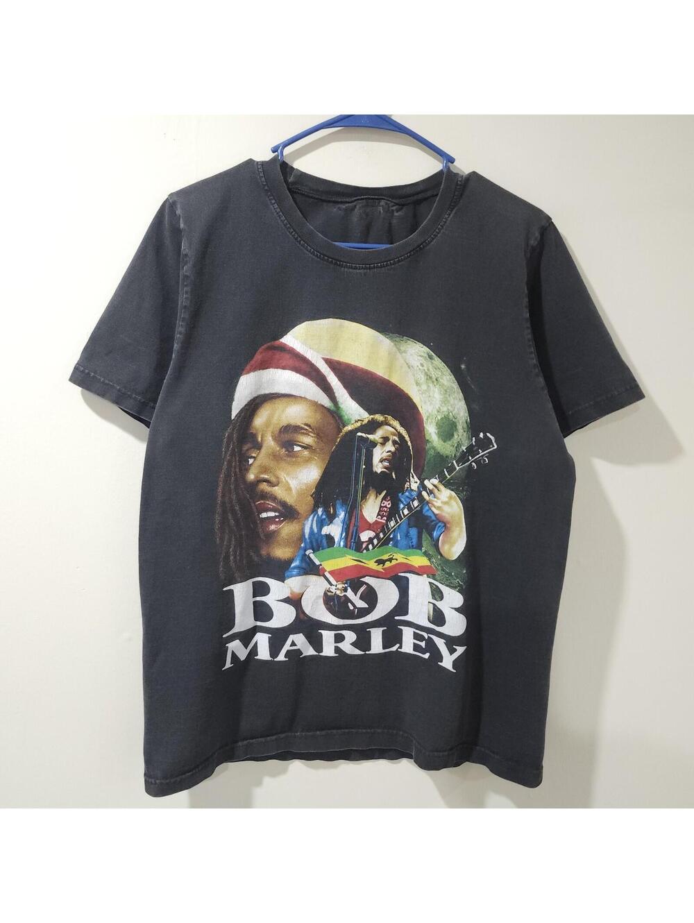 Vintage Bob Marley Double Sided Rap Hip Hop Tee Shirt Reggae Music Promo Large